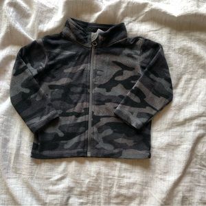 Toughskins kids zip up turtleneck jacket